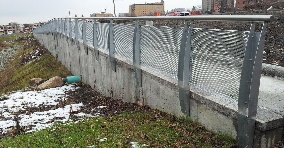 Retaining wall, Cité Verte à Québec